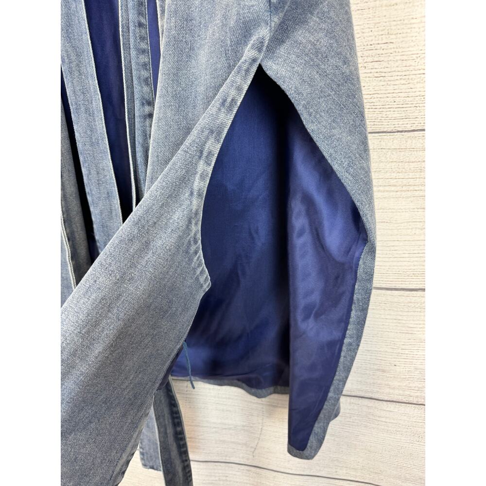 Flying Tomato Women's Denim Blue Capelet Jack Size Small - Picture 6 of 8